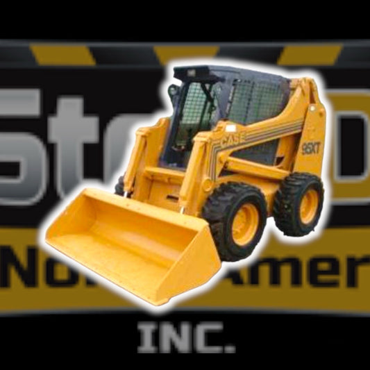 Case 40/60/70 XT Skid Steer Door - Complete With Handle, Locking Latch/Keys, Hinges, Weather Seal Gasket, & All Nuts/Bolts/Washers