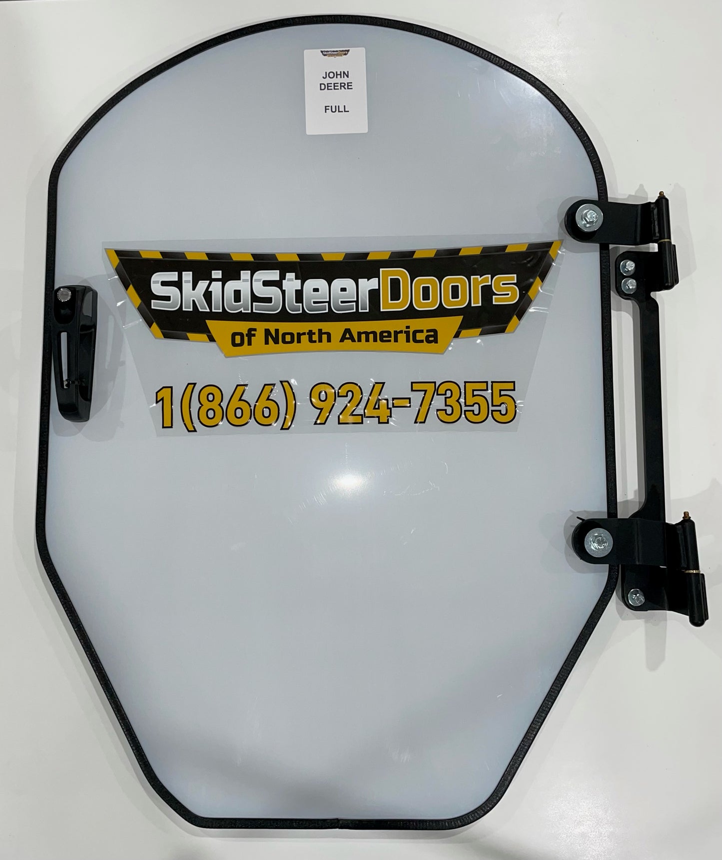 John Deere D/E/G/GR Series Skid Steer Door - Complete With Handle, Locking Latch/Keys, Hinges, Weather Seal Gasket, & All Nuts/Bolts/Washers