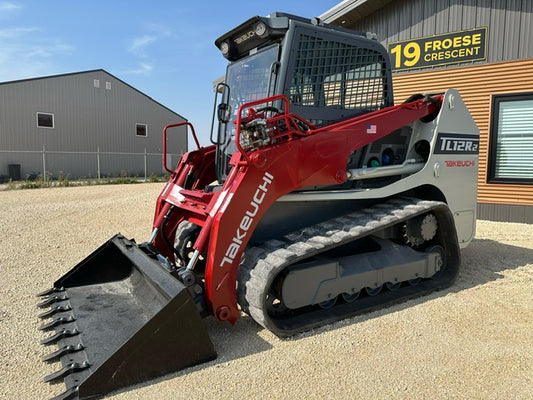 Takeuchi TL 12/10 R2/V2 Skid Steer Door - Complete With Handle, Locking Latch/Keys, Hinges, Weather Seal Gasket, & All Nuts/Bolts/Washers