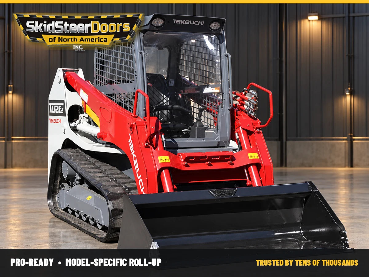 Takeuchi TL R2/V2 Rollup Door installed product preview