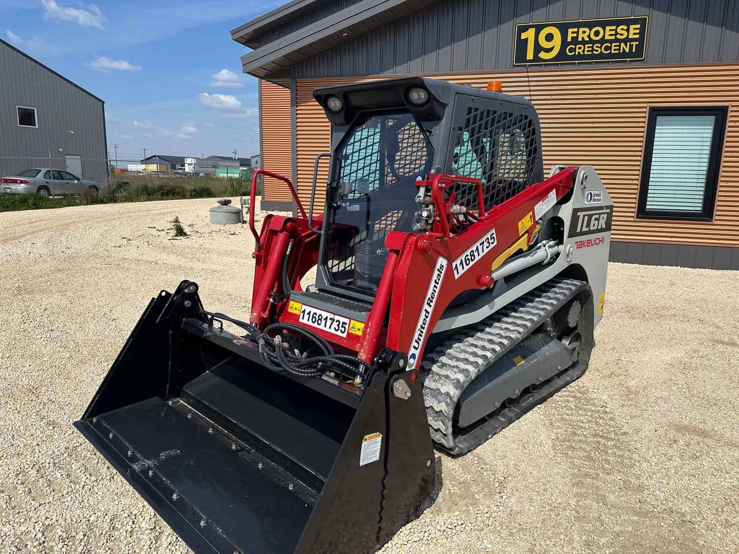 Takeuchi TL6R Skid Steer Door (Coming Soon) - Complete With Handle, Locking Latch/Keys, Hinges, Weather Seal Gasket, & All Nuts/Bolts/Washers