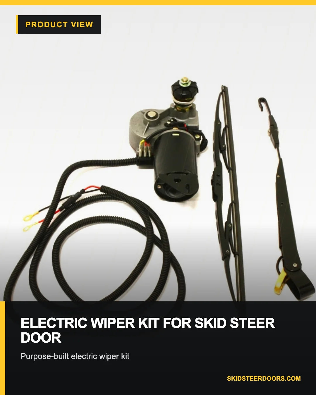 Electric Wiper Kit For Skid Steer Door product view